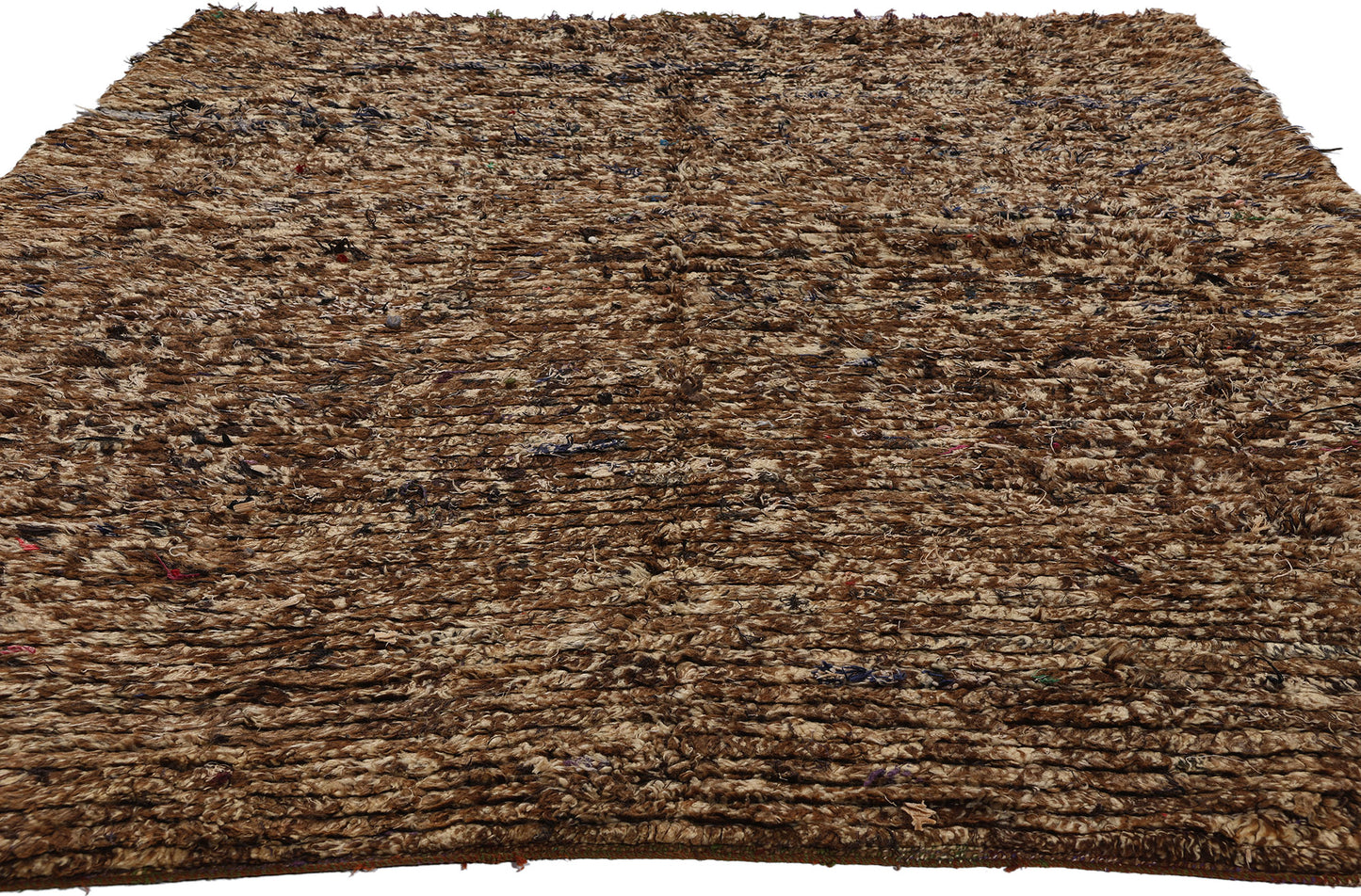 6 x 9 Vintage Brown Moroccan Azilal Rug 21813