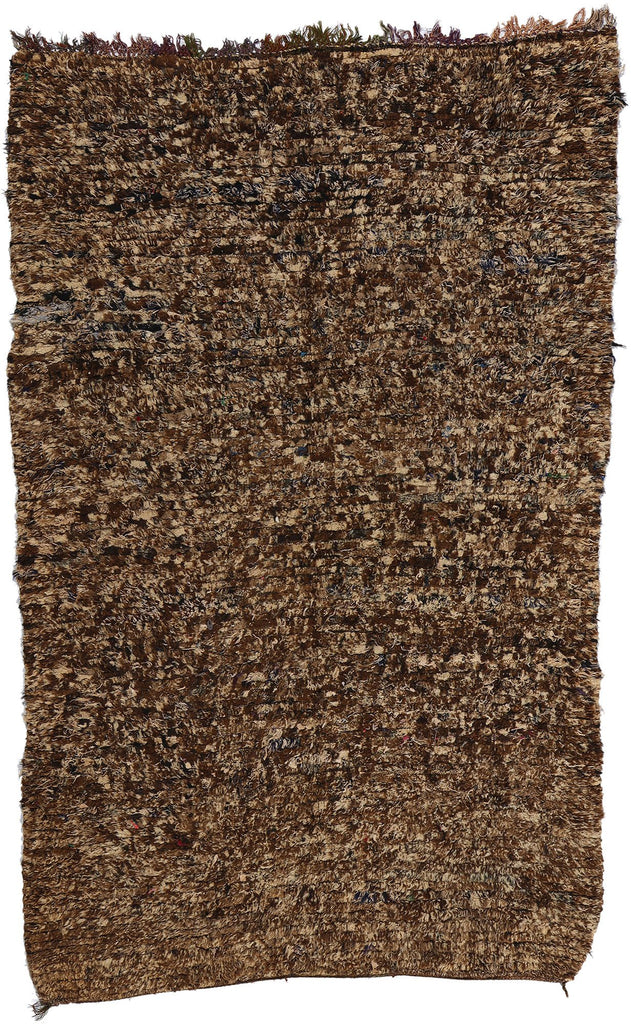 6 x 9 Vintage Brown Moroccan Azilal Rug 21813