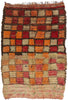 6 x 9 Vintage Checkered Moroccan Azilal Rug 21812