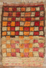 6 x 9 Vintage Checkered Moroccan Azilal Rug 21812