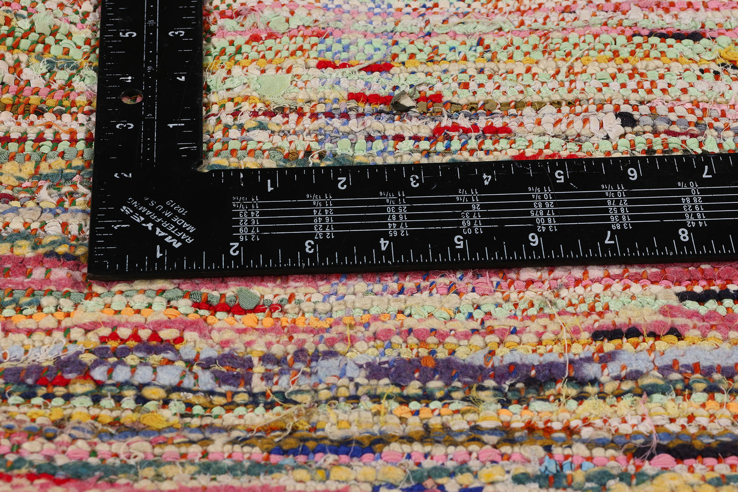 4 x 7 Vintage Moroccan Azilal Rag Rug 21743