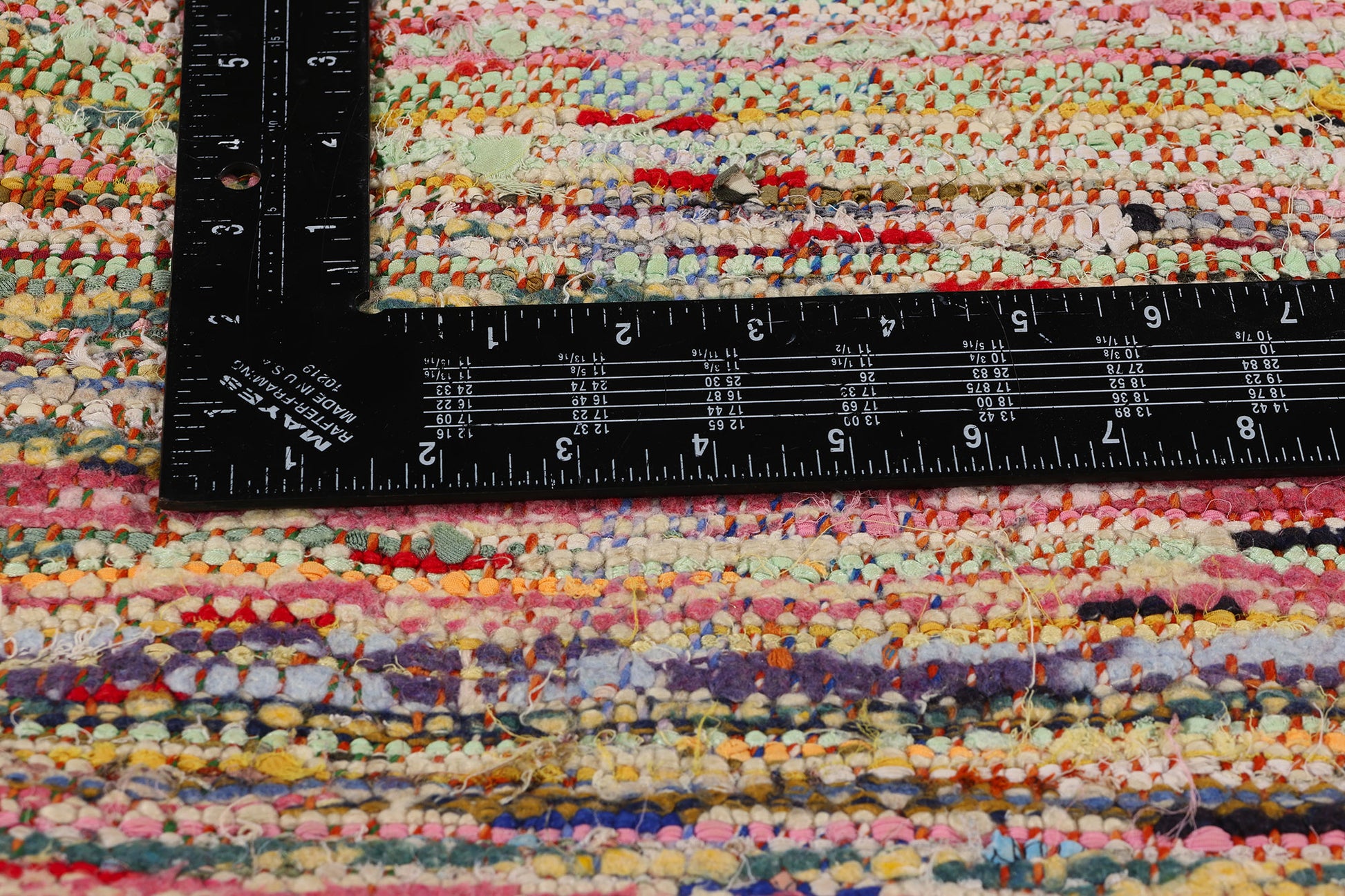 4 x 7 Vintage Moroccan Azilal Rag Rug 21743