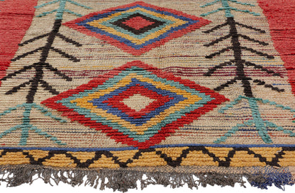 5 x 7 Colorful Vintage Moroccan Azilal Rug 21803