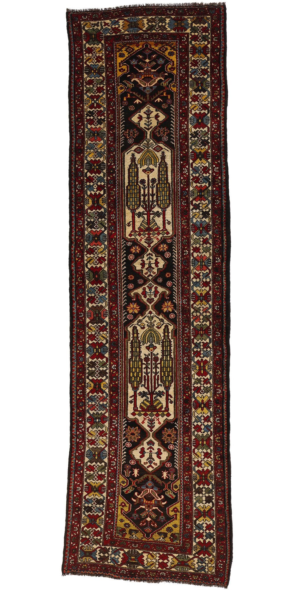 4 x 12 Vintage Persian Bakhtiari Rug 53879