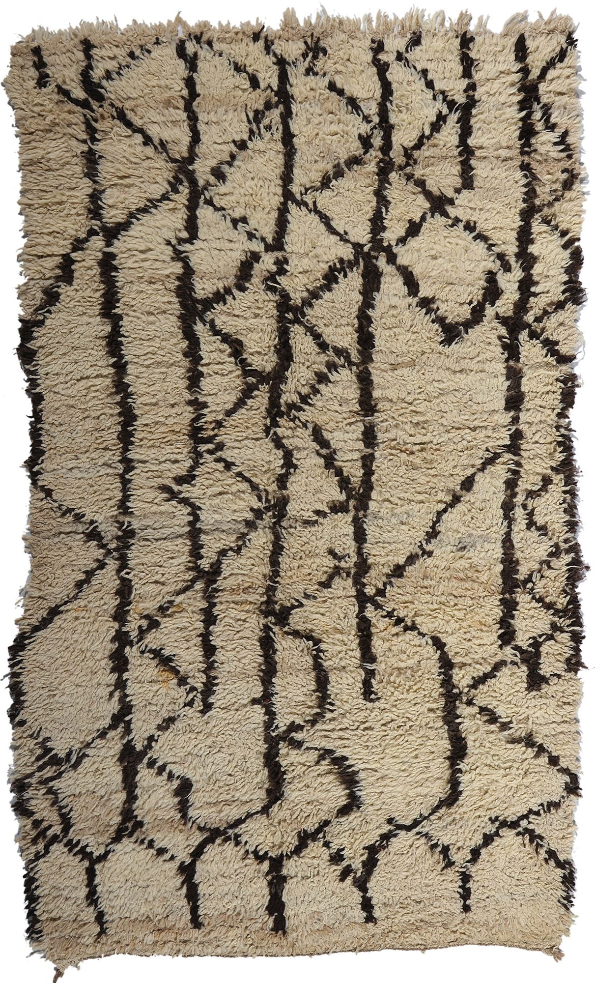 4 x 7 Vintage Neutral Talsint Moroccan Rug 21808