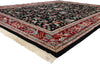 9 x 12 Vintage Black Indian Floral Rug 78706
