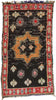 4 x 8 Vintage Black Moroccan Azilal Rag Rug 21834