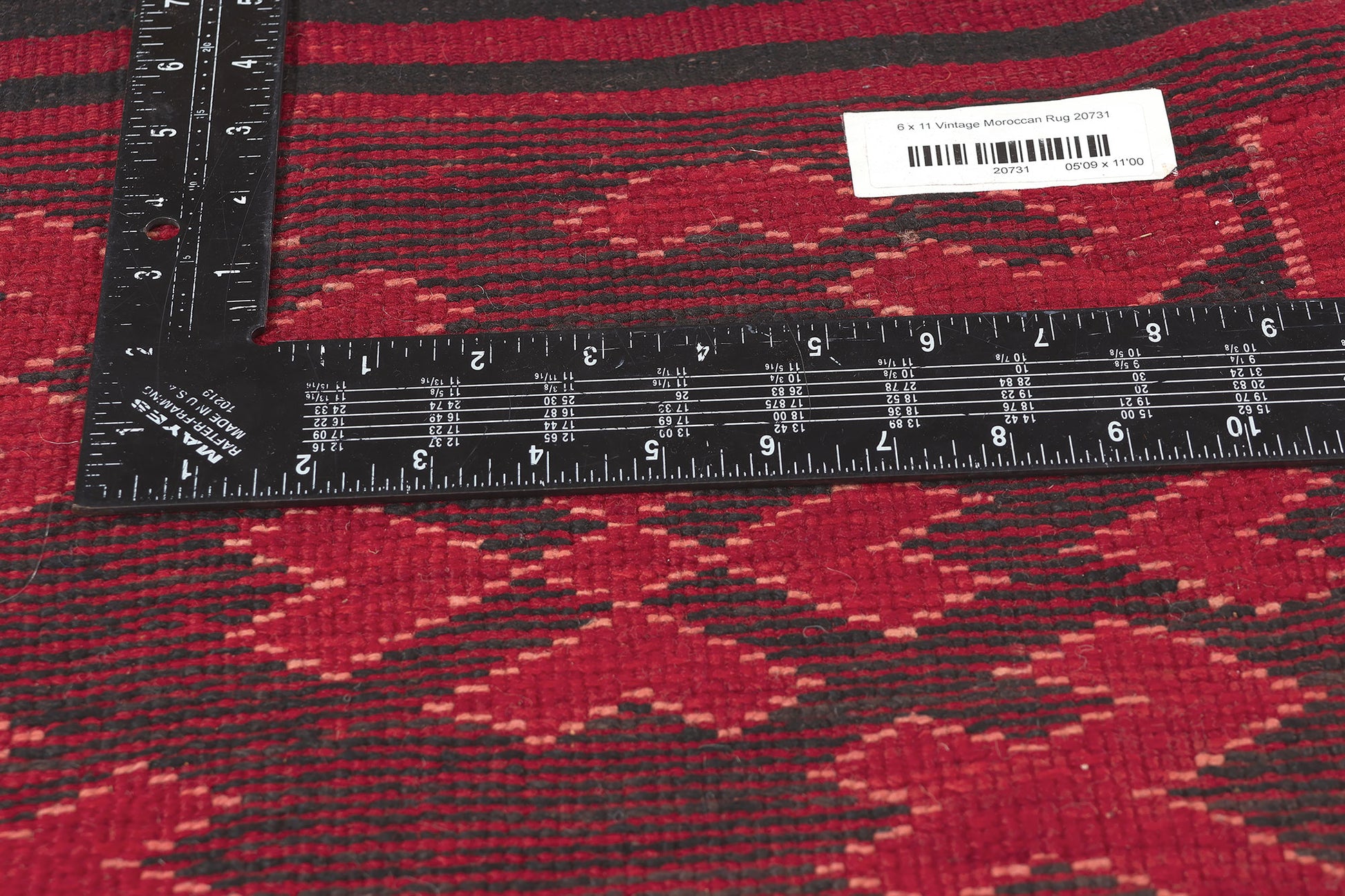 6 x 10 Vintage Taznakht Moroccan Rug 20731