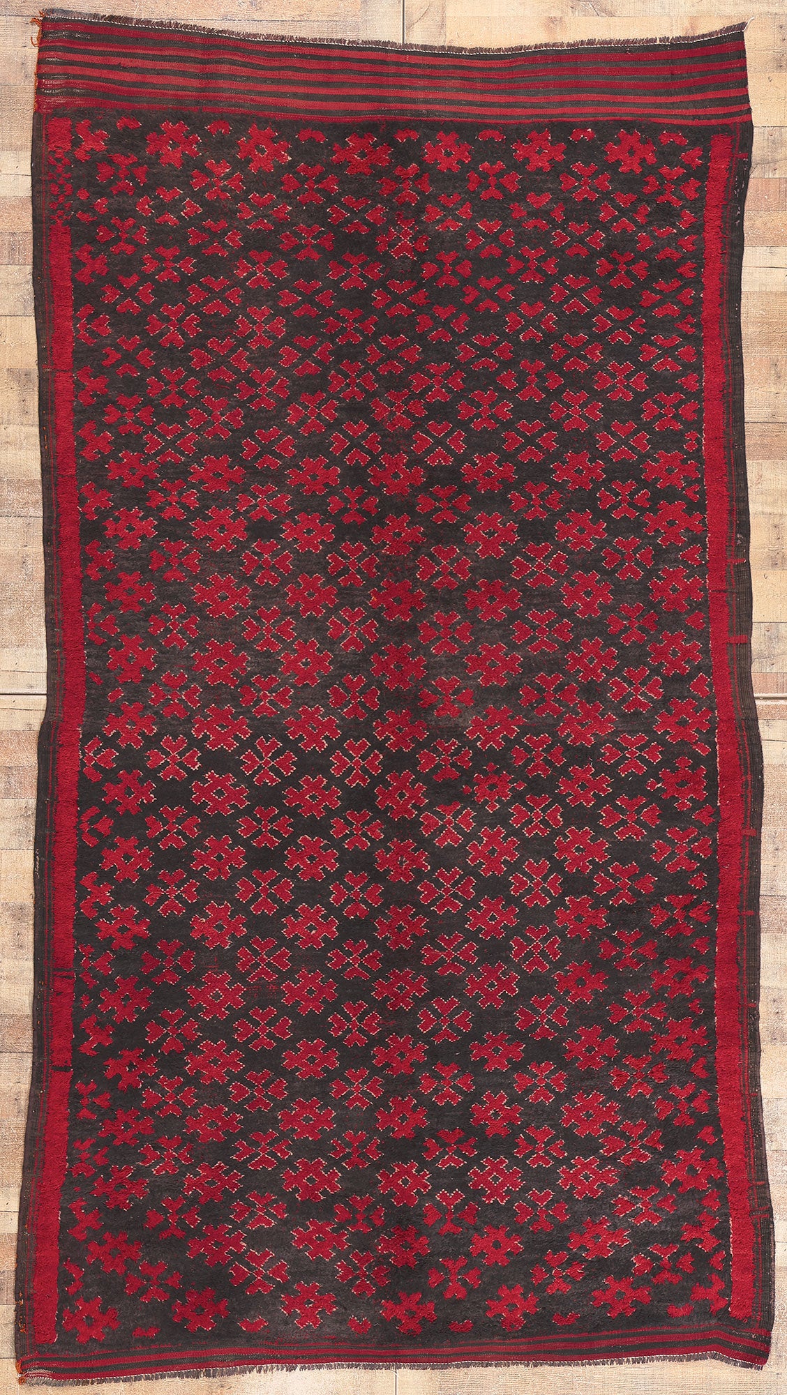 6 x 10 Vintage Taznakht Moroccan Rug 20731