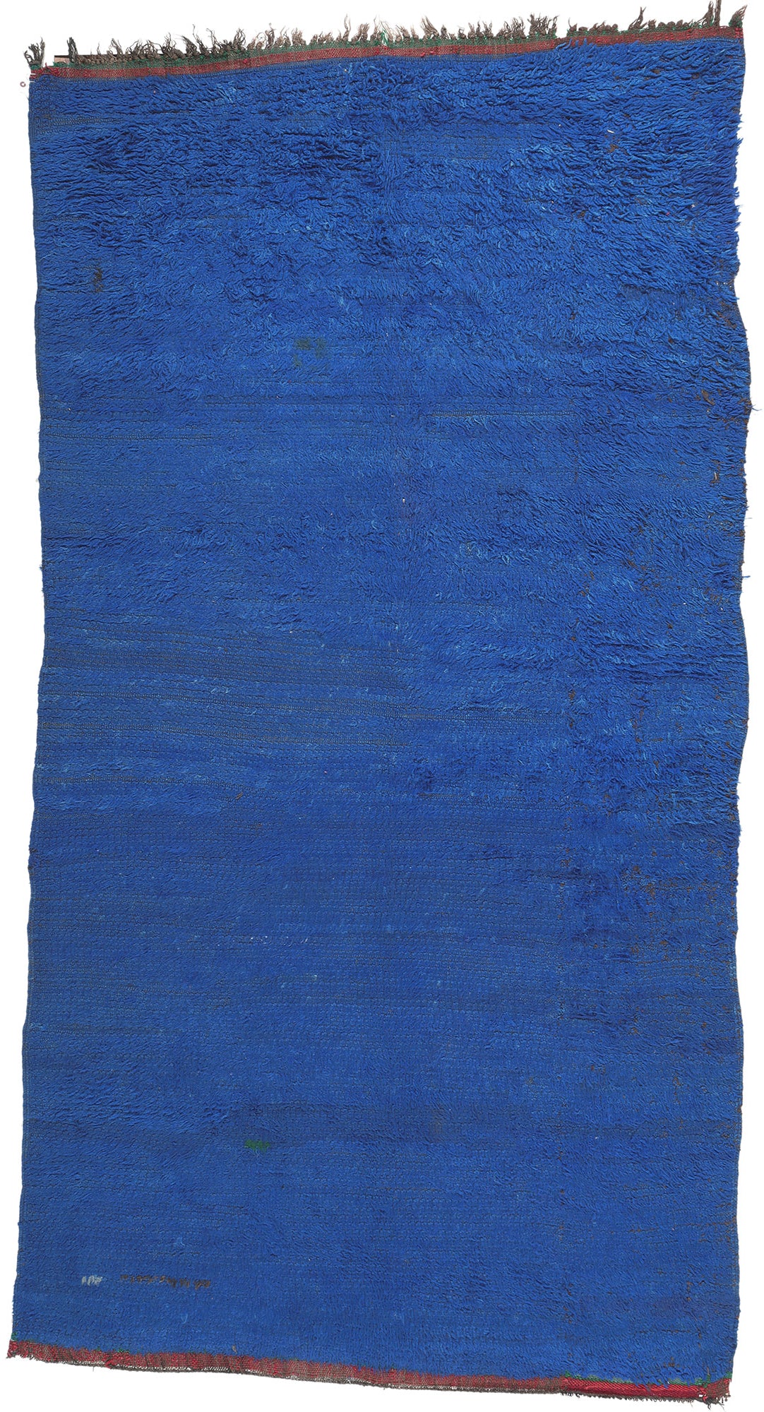6 x 11 Reversible Vintage Blue Beni Mrirt Moroccan Rug 21001
