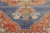 5 x 8 Vintage Blue Turkish Oushak Rug 52256