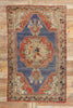 5 x 8 Vintage Blue Turkish Oushak Rug 52256