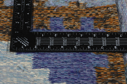 5 x 8 Ragnar Edberg Vintage Blue Swedish Rollakan Rug 78822