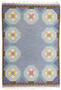5 x 8 Ragnar Edberg Vintage Blue Swedish Rollakan Rug 78822
