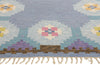 5 x 8 Ragnar Edberg Vintage Blue Swedish Rollakan Rug 78822