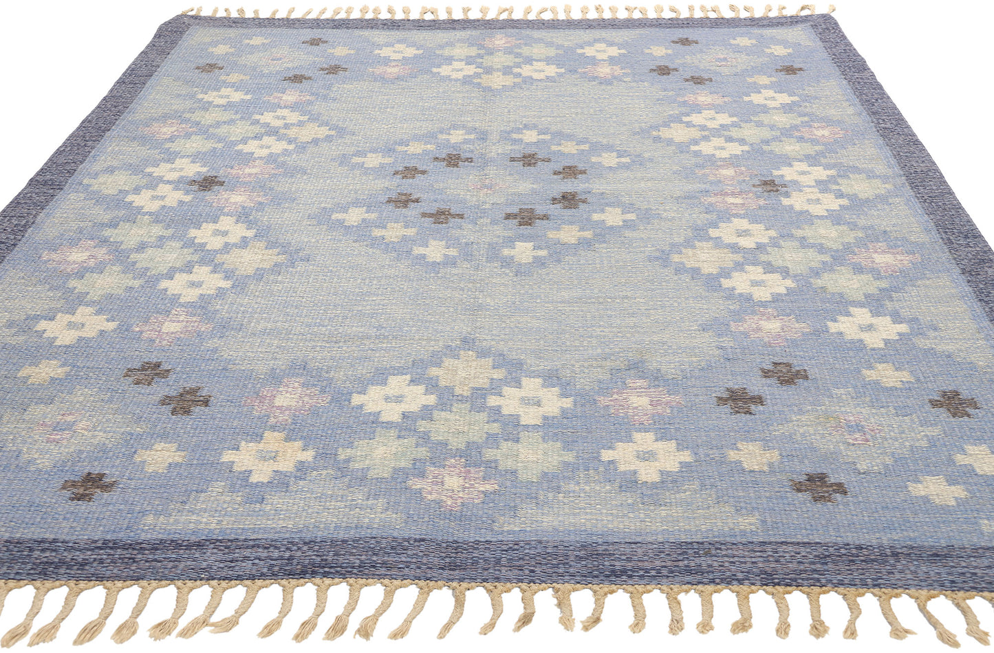 6 x 8 Asa Akerlund Vintage Swedish Rollakan Rug 77036