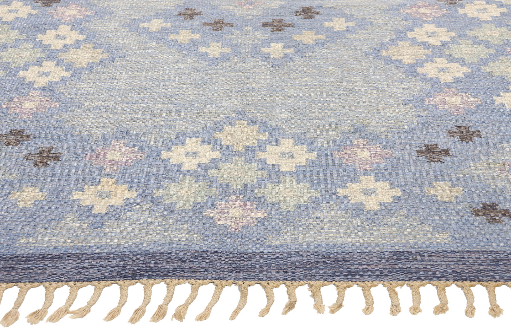 6 x 8 Asa Akerlund Vintage Swedish Rollakan Rug 77036