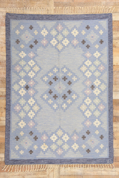 6 x 8 Asa Akerlund Vintage Swedish Rollakan Rug 77036