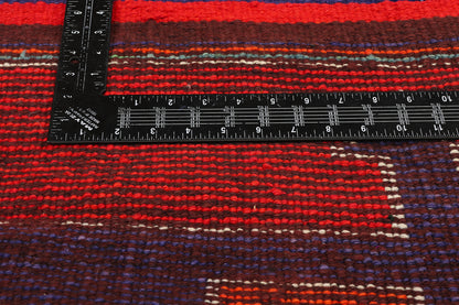 4 x 12 Vintage Orange Kurdish Rug 53906