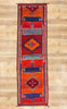 4 x 12 Vintage Orange Kurdish Rug 53906