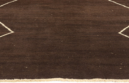 5 x 8 Vintage Brown Turkish Moroccan Rug 77683