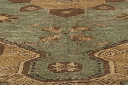 6 x 11 Vintage Brown Turkish Oushak Rug 52407