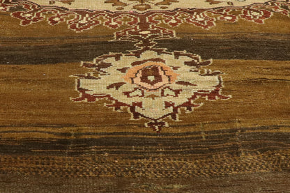 8 x 12 Vintage Brown Turkish Oushak Rug 52301