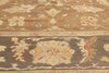 9 x 12 Vintage Brown Turkish Oushak Rug 74372