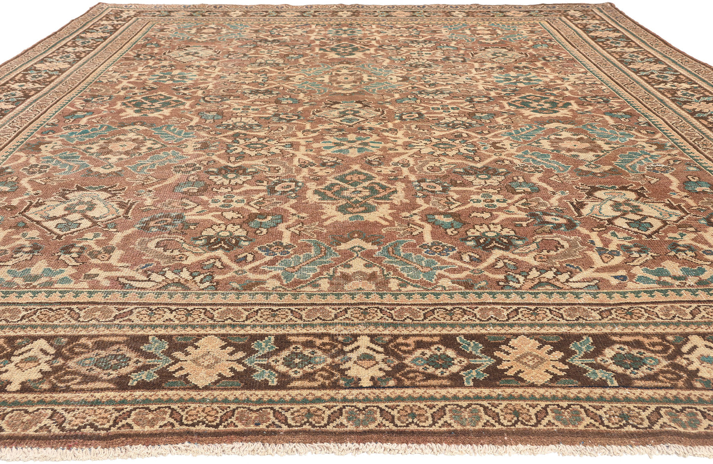 9 x 13 Vintage Persian Mahal Rug 76313
