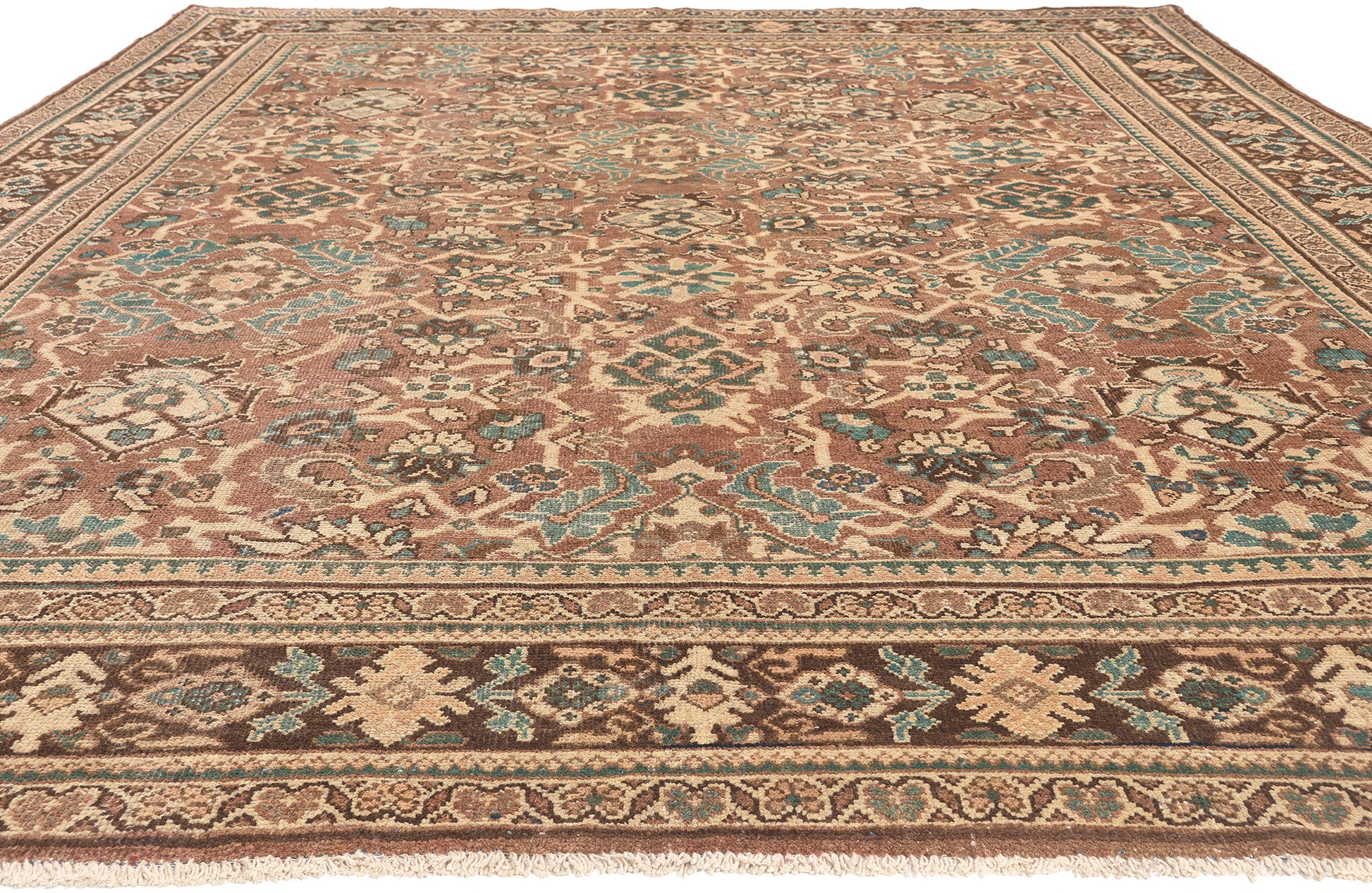 9 x 13 Vintage Persian Mahal Rug 76313