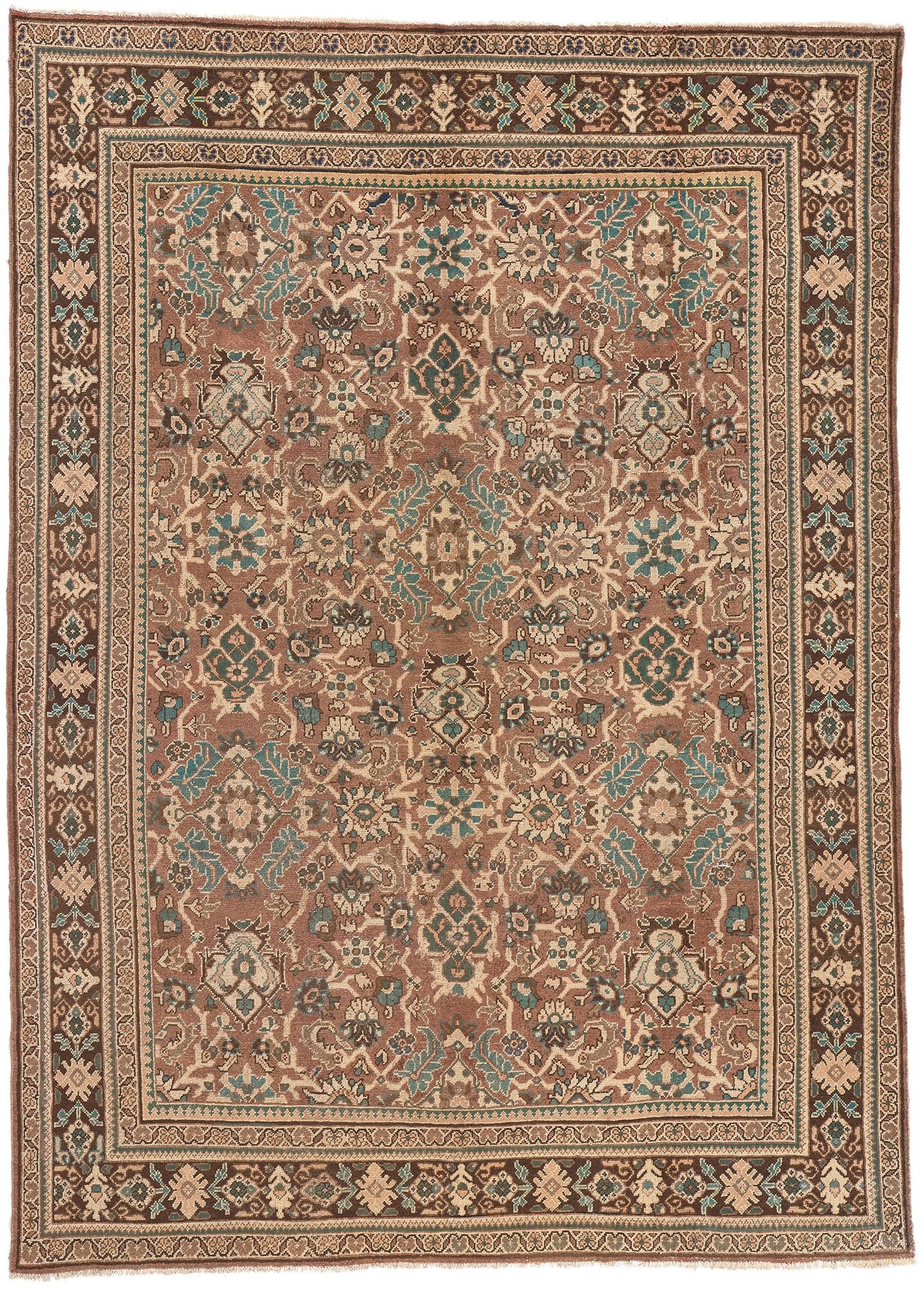 9 x 13 Vintage Persian Mahal Rug 76313