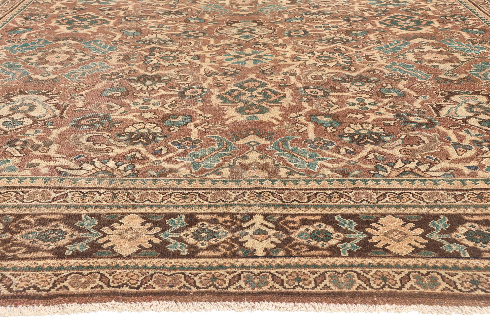 9 x 13 Vintage Persian Mahal Rug 76313