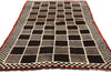 4 x 7 Vintage Checkerboard Persian Gabbeh Rug 61071