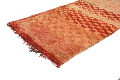 3 x 6 Vintage Checkered Boujad Moroccan Rug 20453