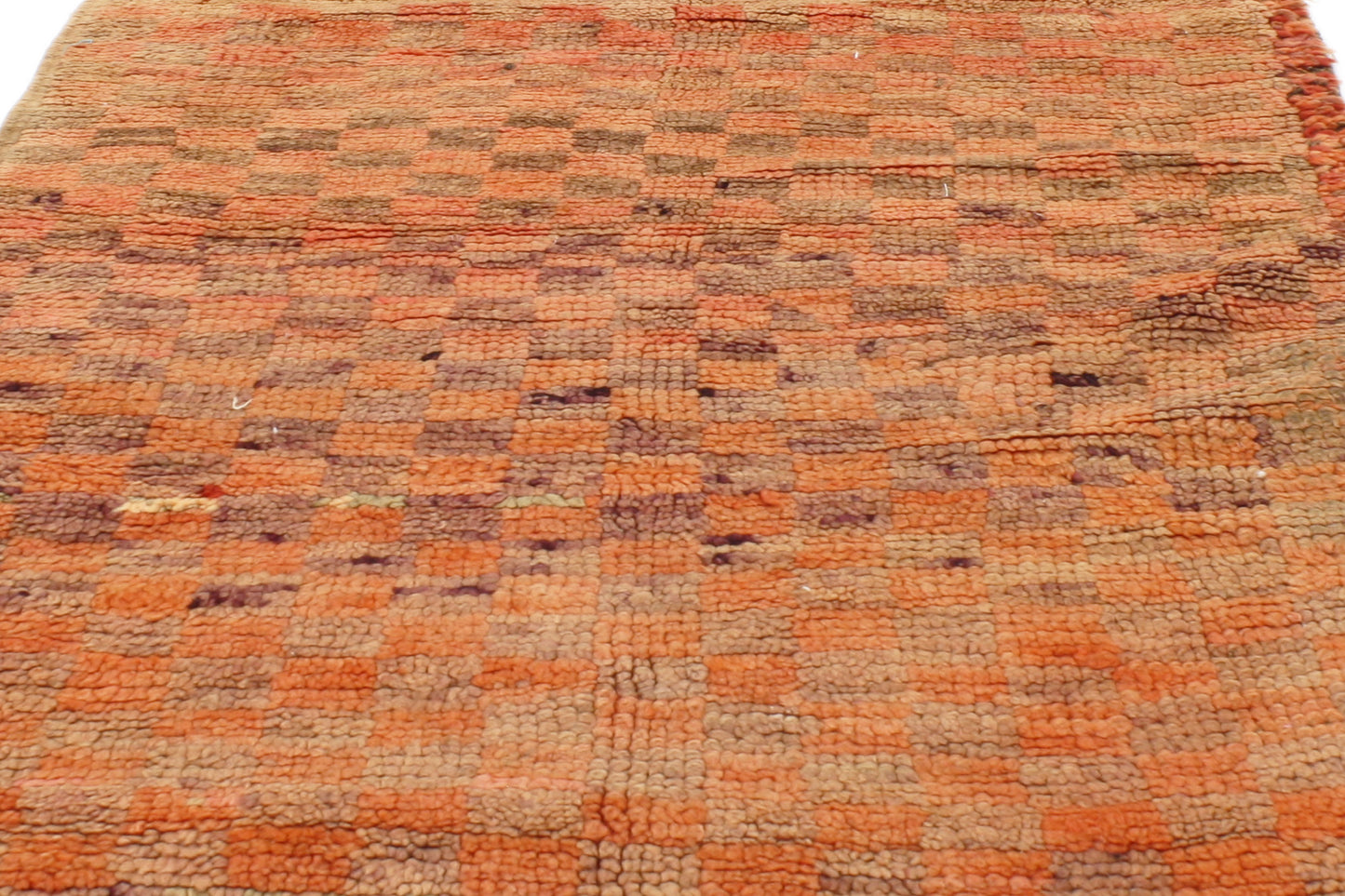 3 x 6 Vintage Checkered Boujad Moroccan Rug 20453