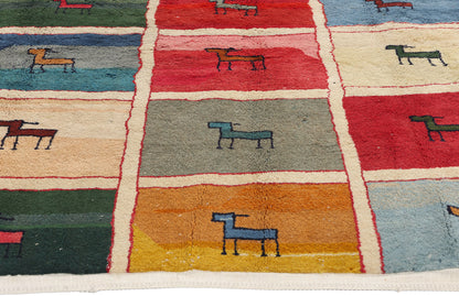 7 x 9 Vintage Persian Gabbeh Rug 78847