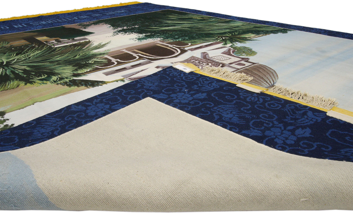8 x 11 Vintage Chinese Pictorial Rug 74929