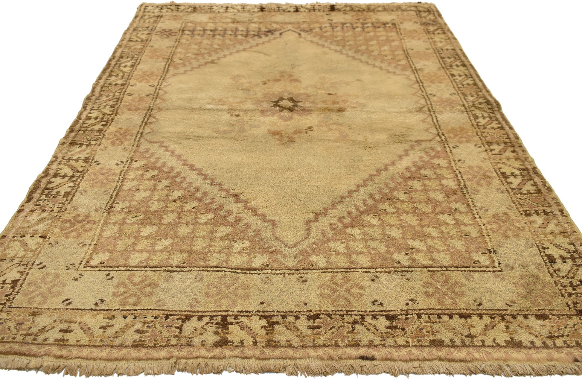 4 x 6 Vintage Rabat Moroccan Rug 71548