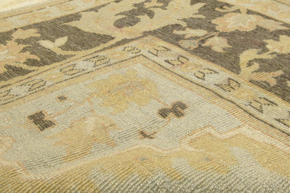 9 x 12 Vintage Earth-Tone Indian Rug 76691