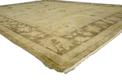 9 x 12 Vintage Earth-Tone Indian Rug 76691