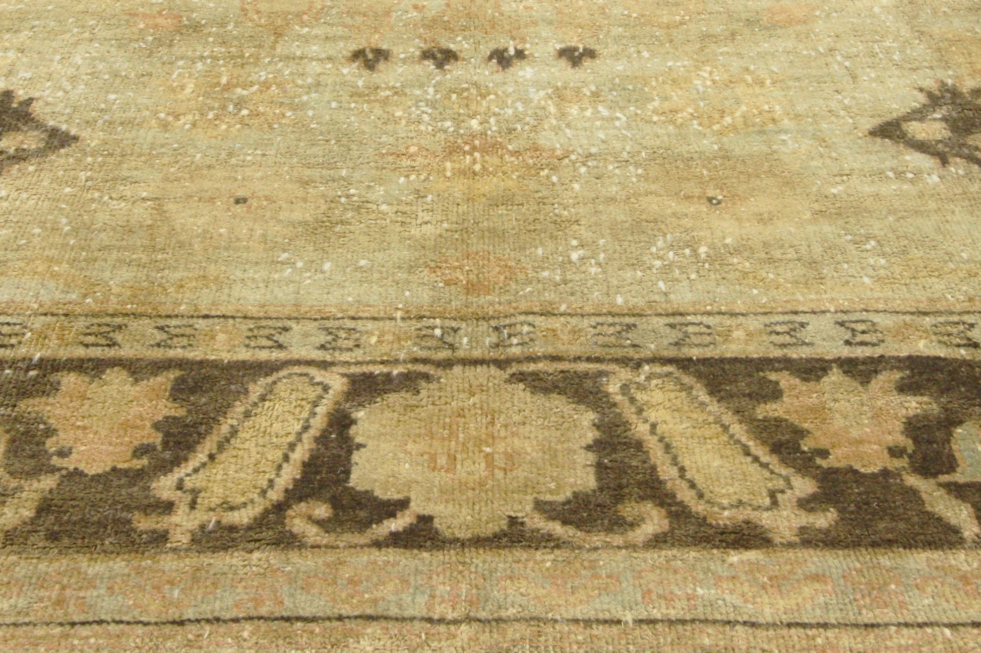 9 x 12 Vintage Earth-Tone Indian Rug 76691