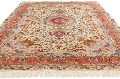 7 x 10 Vintage Persian Tabriz Rug 78687