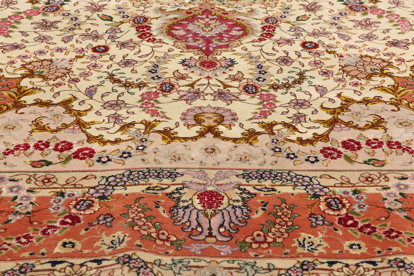 7 x 10 Vintage Persian Tabriz Rug 78687