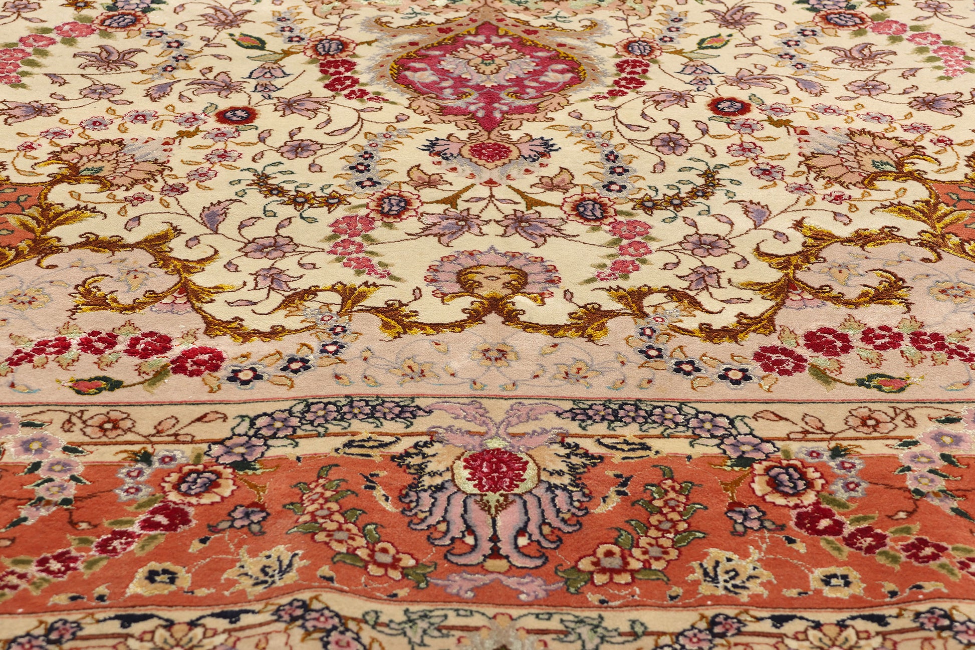 7 x 10 Vintage Persian Tabriz Rug 78687