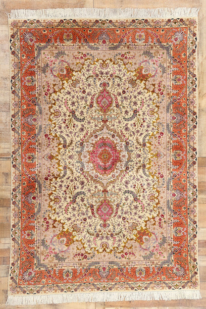 7 x 10 Vintage Persian Tabriz Rug 78687