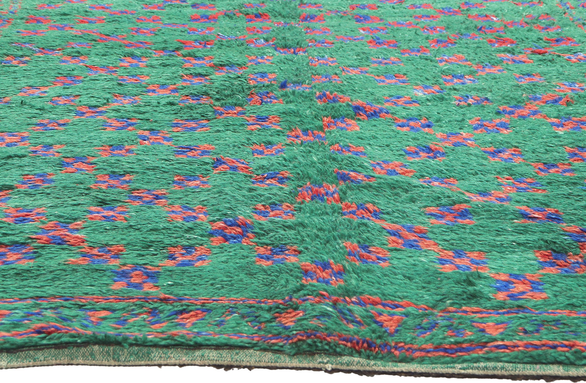 6 x 10 Vintage Green Beni MGuild Moroccan Rug 21216