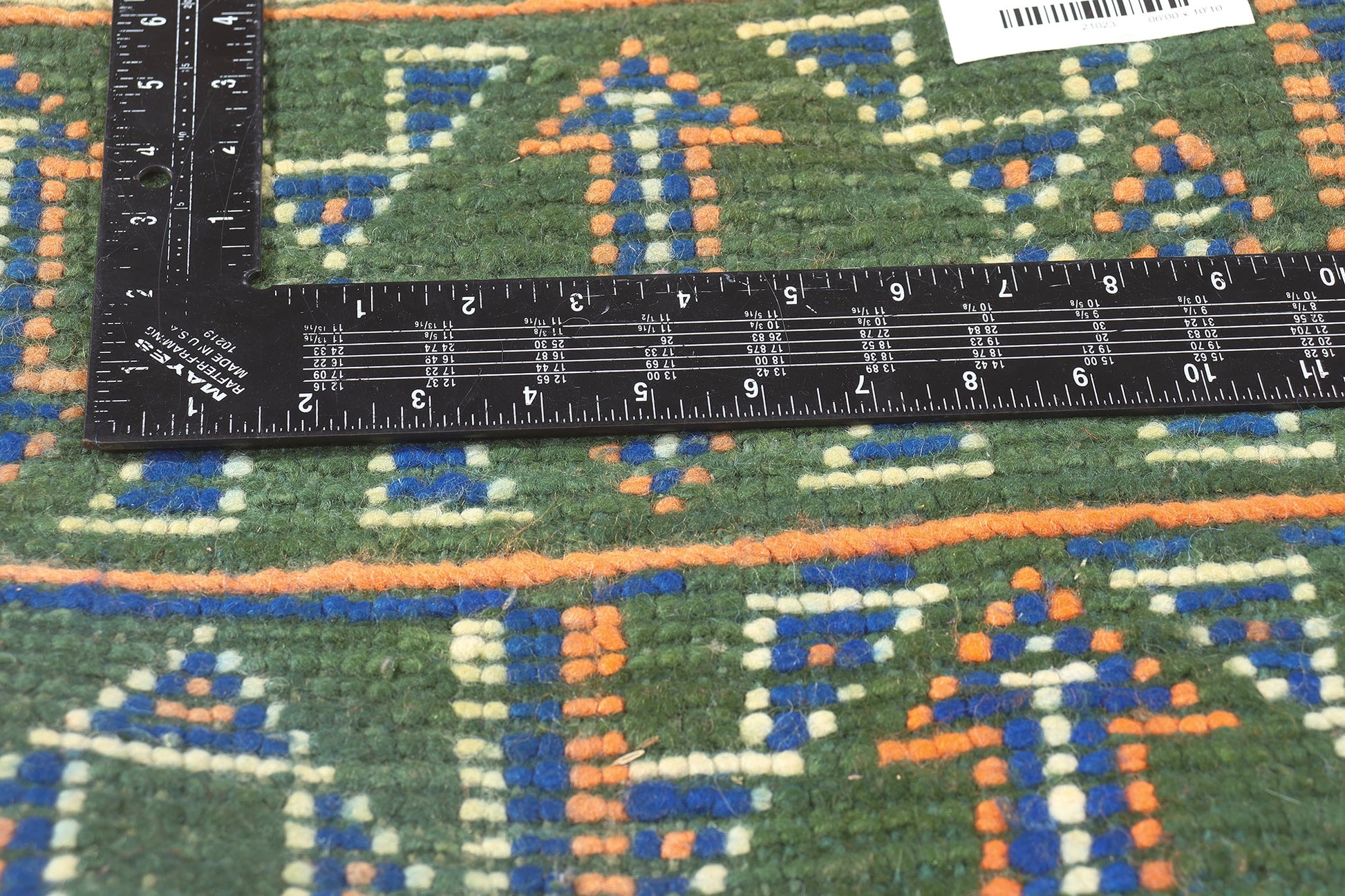 6 x 11 Vintage Green Beni MGuild Moroccan Rug 21023