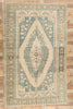 7 x 11 Vintage Green Turkish Oushak Rug 53681