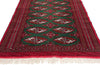 3 x 12 Vintage Green Persian Turkoman Rug 78904