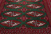 3 x 12 Vintage Green Persian Turkoman Rug 78904